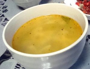 ウチダザリガニのスープを作る