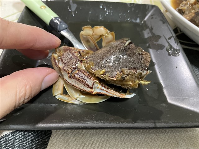 ヒラツメガニのケジャン