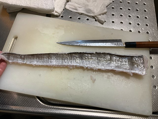 ハモの骨切りをやってみた