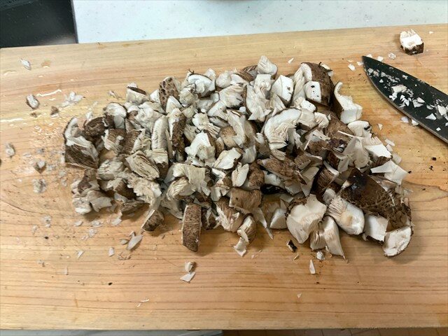 カラカサタケを料理する