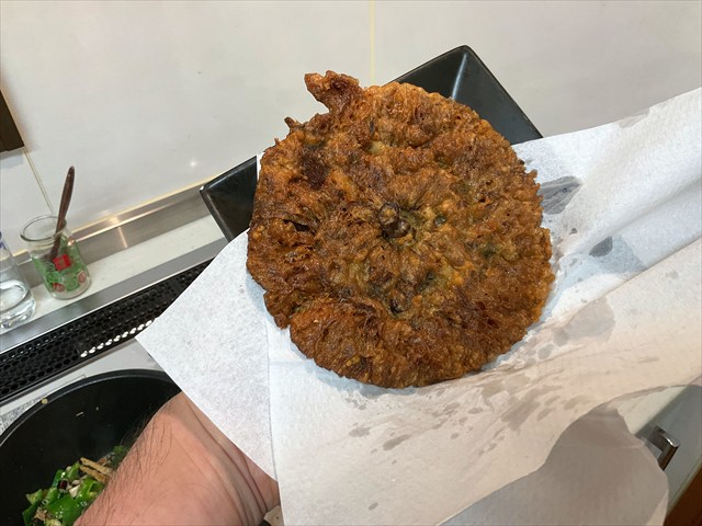 カラカサタケのフライ