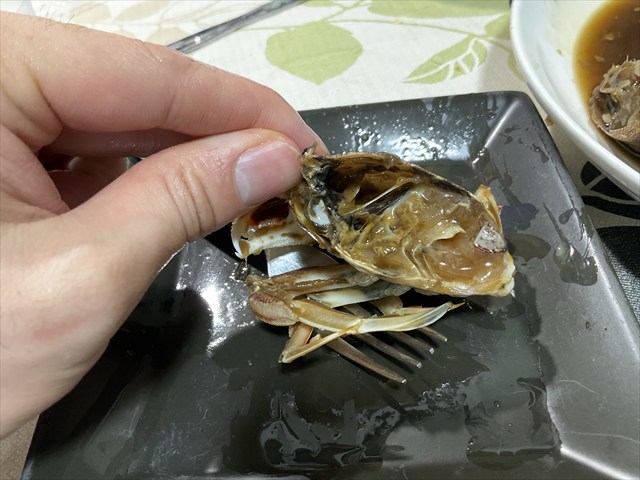 ヒラツメガニのケジャン