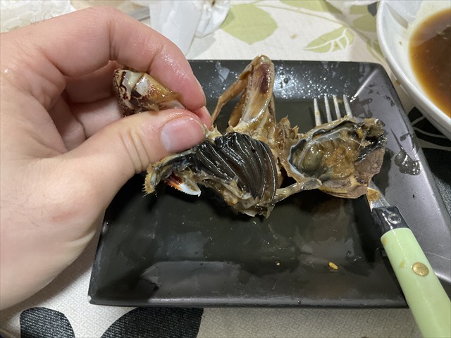 ヒラツメガニのケジャン