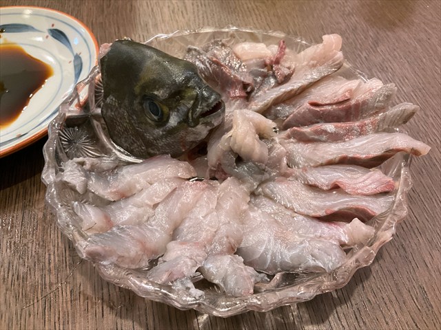 イスズミの刺し身