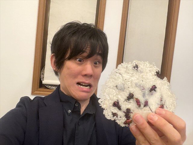 フェモラータオオモモブトハムシを食べる私