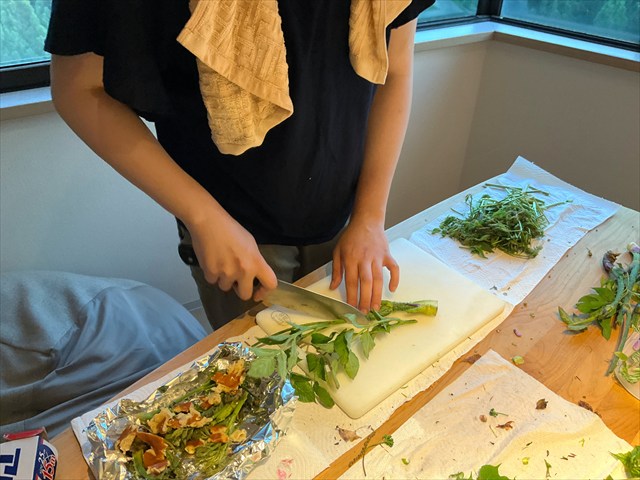 ヤマウドを料理する