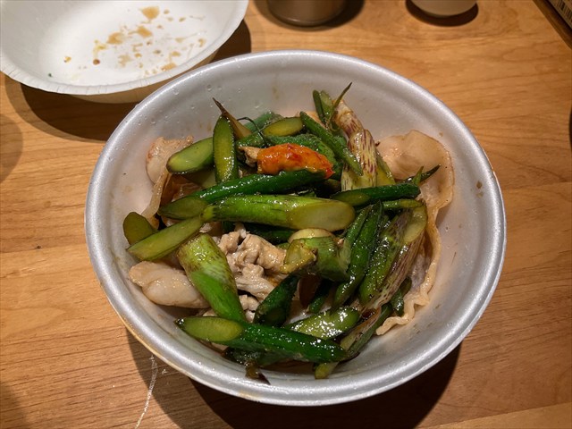 ヤマウドの炒め物